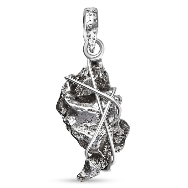 Muonionalusta Meteorit Anh&auml;nger 925 Silber rhodiniert ca. 27.64 ct