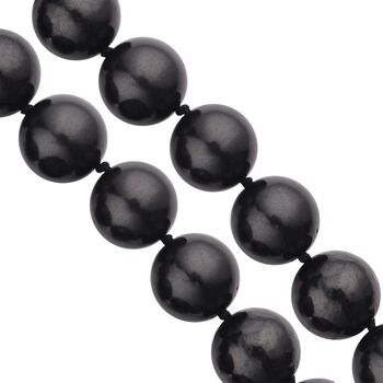 Runde Schungit-Perlen-Halskette - 446,55 ct.