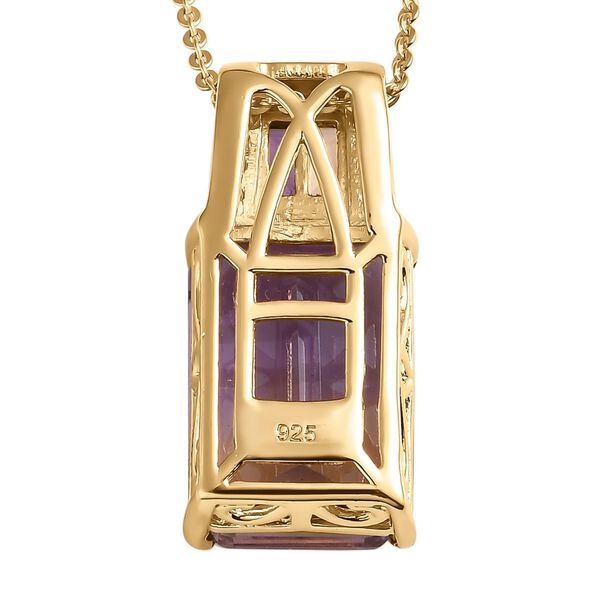 2er Set, AA Ametrin, Citrin und Amethyst Anh&auml;nger mit Kette, 925 Silber Gelbgold Vermeil ca. 7.98 ct image number 5