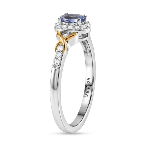 D'Joy Tansanit und Zirkon zweifarbiges Schmuckset - 1,13 ct. image number 5