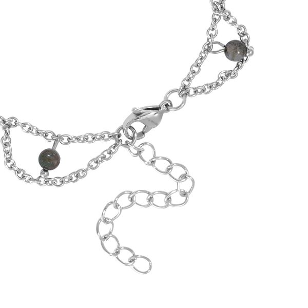 Unakite Armband ca. 19 cm 316L Edelstahl ca. 20.00 ct image number 3