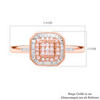Natürlicher, rosa und SGL zertifizierter weißer Diamant-Ring - 0,33 ct. image number 5