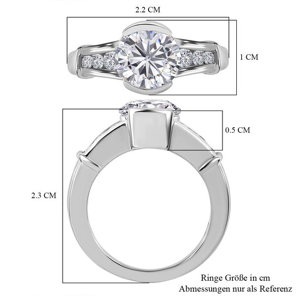 Moissanit Ring - 2,08 ct. image number 6