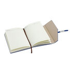 Geschenkidee: Kunstwildleder Notizbuch und Kugelschreiber Set, Größe 21x15 cm, Blau, 2 teilig image number 3