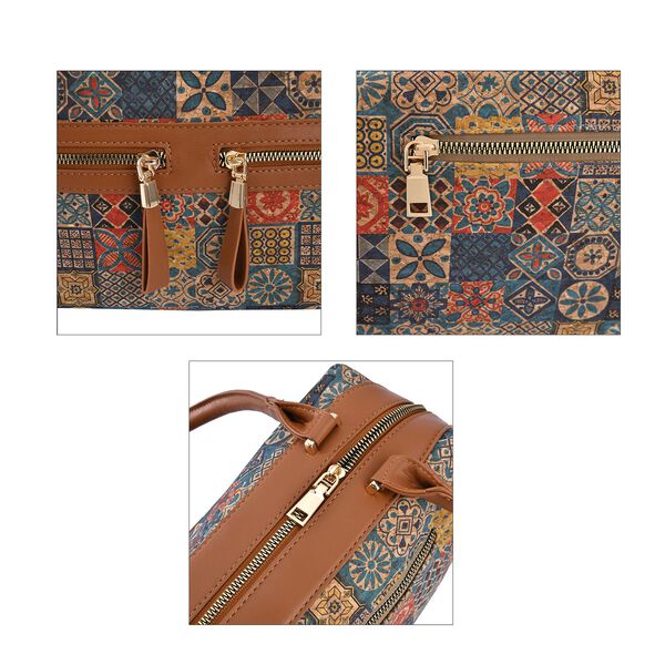 Handtasche aus Naturkork mit RFID-Schutz, Bunt image number 5