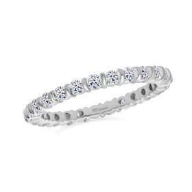 Lab Grown Diamant SI-GH Ring 925 Silber rhodiniert (Größe 18.00) ca. 1,00 ct