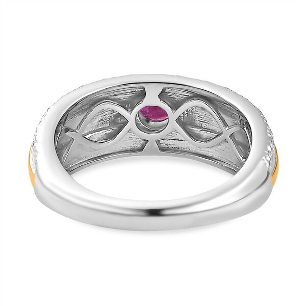 Zweifarbiger afrikanischer Rubin-Ring - 0,40 ct. image number 6