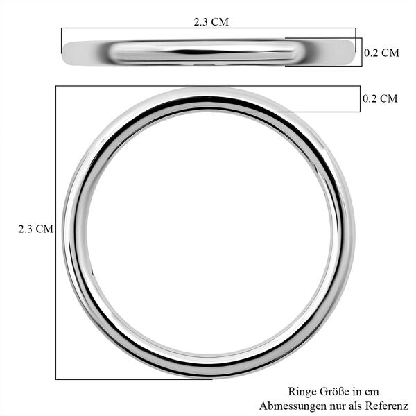999 Platin Ring (Größe 17.00) image number 6