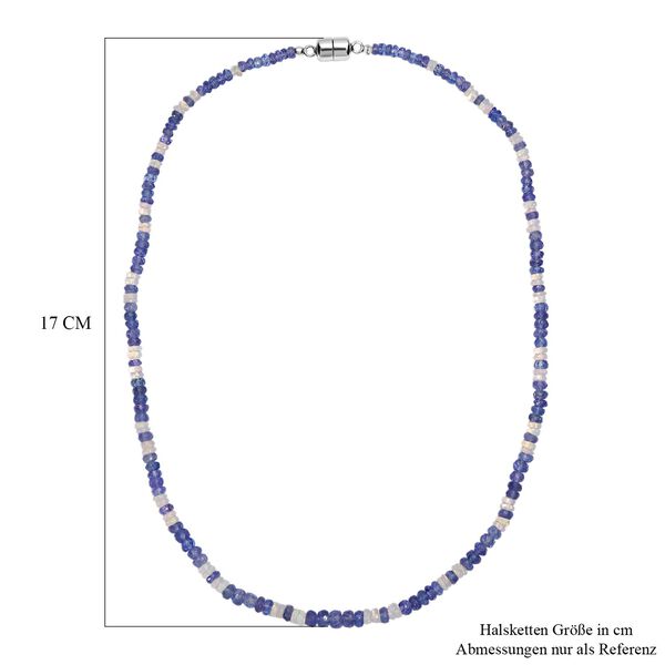 D'Joy Tansanit und nat&uuml;rliche, &auml;thiopische Welo Opal 45cm Halskette - 55 ct. image number 6
