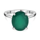 Verde Onyx Ring 925 Silber (Größe 17.00) ca. 4,42 ct