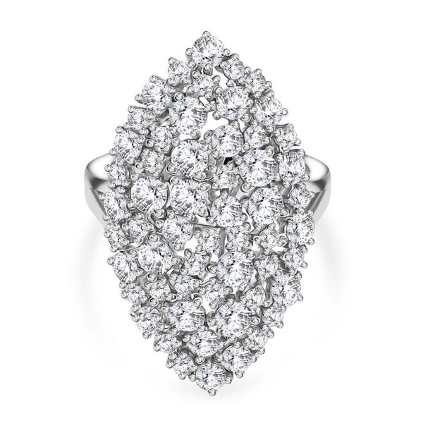 D'Joy Moissanit Ring 925 Silber rhodiniert (Größe 17.00) ca. 2,79 ct image number 0