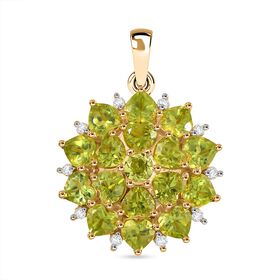 D’Joy Peridot und Zirkon Anhänger - 4,79 ct.