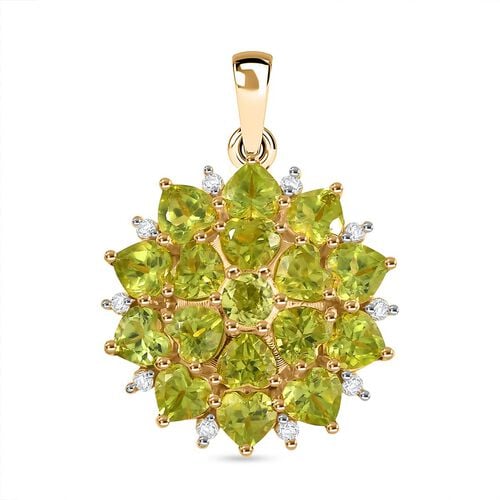 D’Joy Peridot und Zirkon Anhänger - 4,79 ct. image number 0