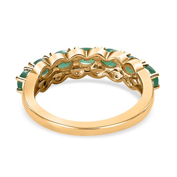Kagem sambischer Smaragd und Zirkon-Ring - 1,16 ct. image number 6