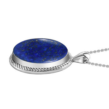 Lapislazuli Schmuckset  Edelstahl ca. 23,56 ct.