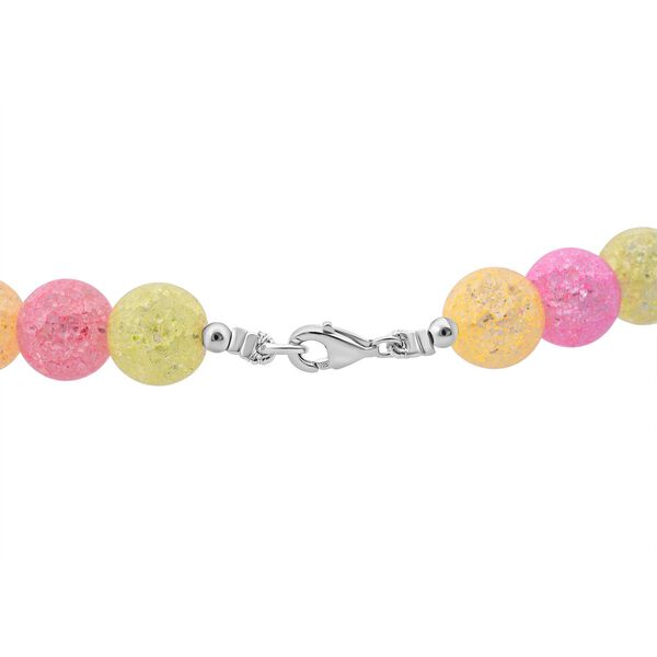 Regenbogen-Eisquarz Halskette ca. 45 cm 925 Silber ca. 314.55 ct image number 4
