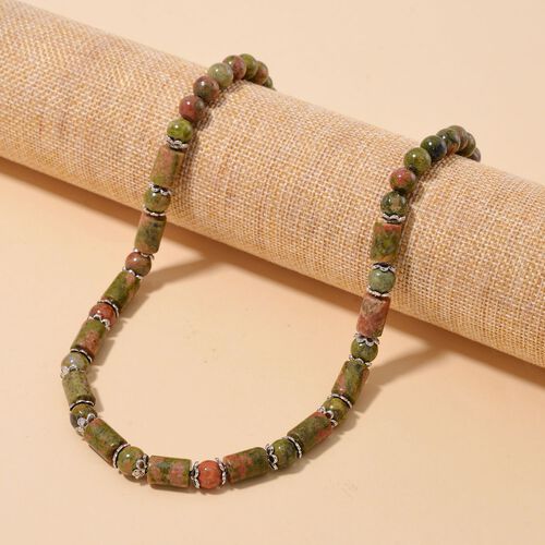 Unakite Halskette, 45 cm - 220 ct. image number 1