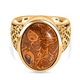 Skript Stein Ring Messing (Größe 17.00) ca. 10,46 ct