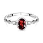 Roter Granat Ring, 925 Silber (Größe 21.00) ca. 0.92 ct