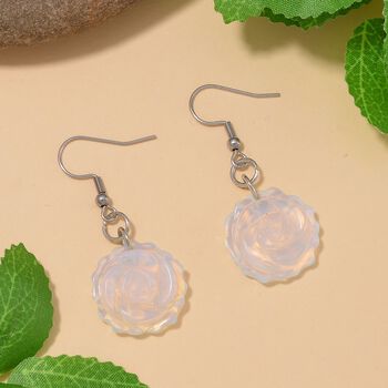 Handgeschnitzte Opalite-Ohrringe  25 ct.