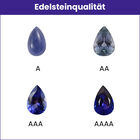 AA Tansanit und Zirkon-Ring, 925 Silber 585 Gelb Vermeil  ca. 1,41 ct image number 7