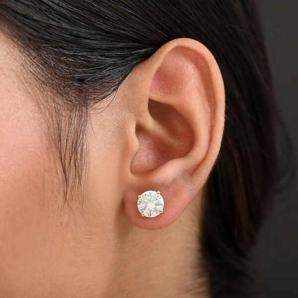 Moissanit Ohrringe in 585 Gold - 3,62 ct. image number 2