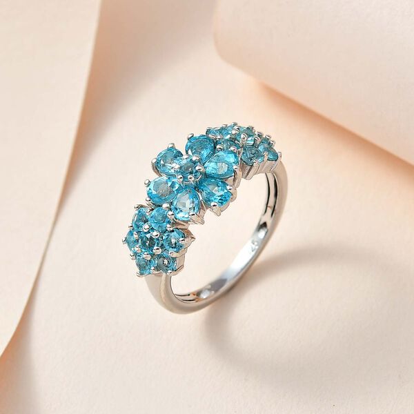 Blauer Apatit Ring, ca. 2.31 ct. image number 2