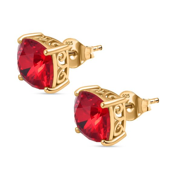 J Francis gefertigt mit SWAROVSKI- Siam Farbe Swarvoski Kristall Ohrringe image number 4