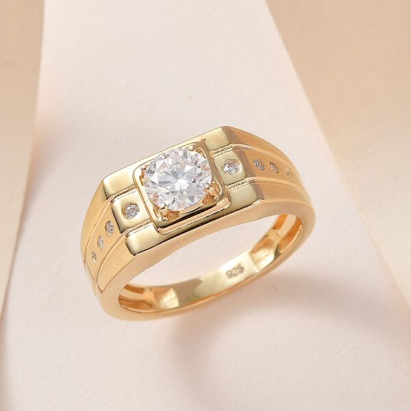 Moissanit Ring, ca. 1.06 ct image number 2