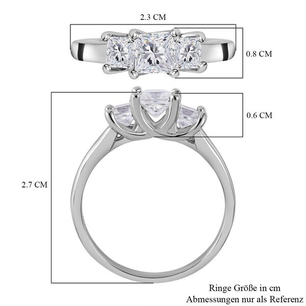 Moissanit Ring - 1,43 ct. image number 4