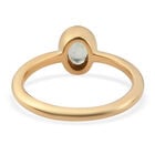 Grüner Saphir Solitär-Ring, 925 Silber vergoldet, 0,61 ct. image number 5