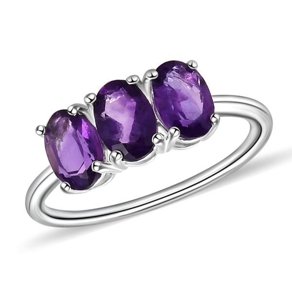 Afrikanischer Amethyst Ring, 925 Silber (Größe 16.00) ca. 1,25 ct image number 4