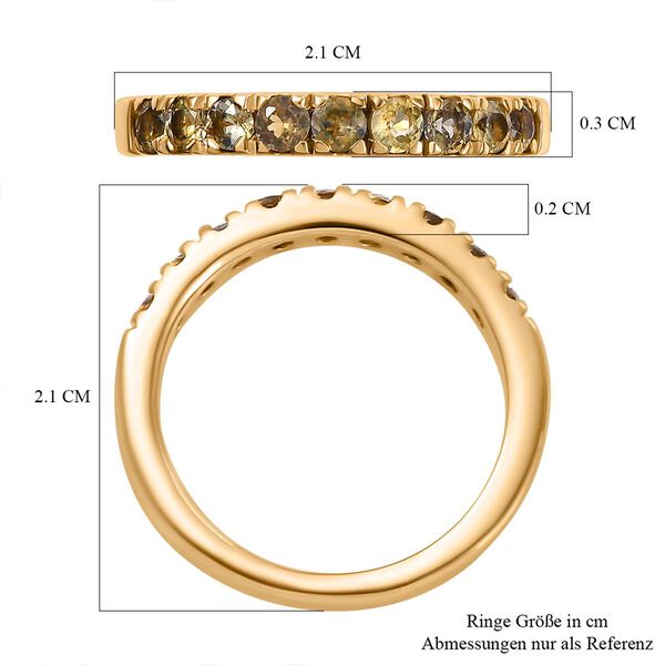 AA Natürlicher goldener Tansanit Ring - 0,70 ct. image number 7