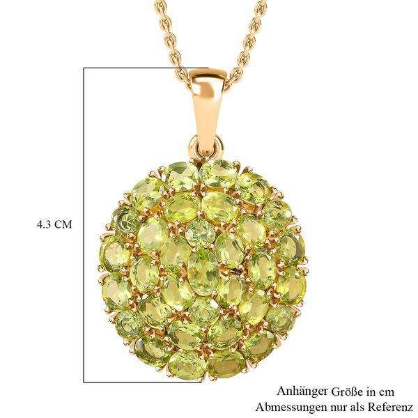 Nat&uuml;rlicher Peridot-Anh&auml;nger mit Kette, 50 cm - 10,82 ct. image number 7