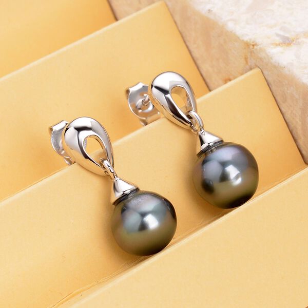 8-9 cm Tahiti Perlen Ohrh&auml;nger - 10,17 ct. image number 2