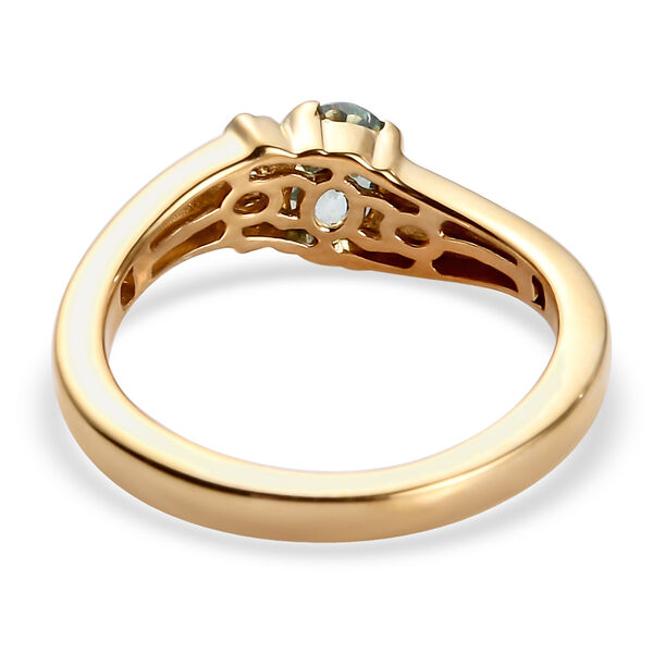 Kambodschanischer, blauer Zirkon-Ring, 925 Silber vergoldet  ca. 0,84 ct image number 5