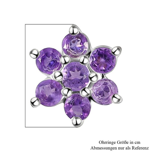 Afrikanische Amethyst-Ohrringe, 925 Silber ca. 0,60 ct image number 5