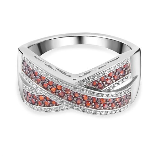 Roter Granat-Ring - 0,86 ct. image number 0