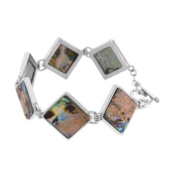 Abalone Muschel Armband ca. 19 cm mit 2.5 cm extender, Reine Legierung