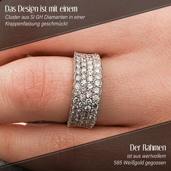 New York Kollektion- SI GH Diamant-Ring in 585 Wei&szlig;gold - 1,50 ct.