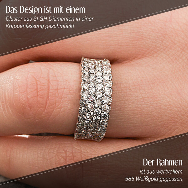 New York Kollektion- SI GH Diamant-Ring in 585 Wei&szlig;gold - 1,50 ct. image number 2
