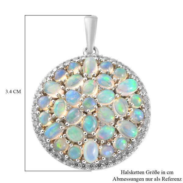 Nat&uuml;rlicher, &auml;thiopischer Opal-Anh&auml;nger, 925 Silber platiniert ca. 4,25 ct image number 6