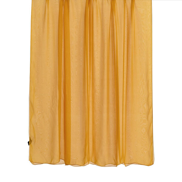 LA MAREY Signature Seidenschal und Seidenohrringe, 100% Maulbeerseide, 110 x 180 cm, Gelb image number 6