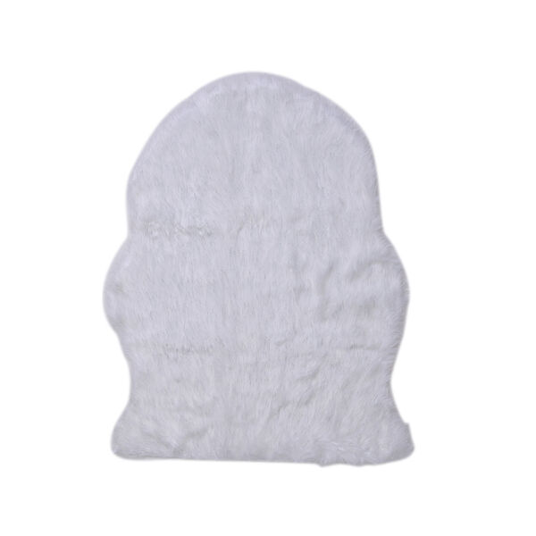 Luxus Kunstfell Glitzer Teppich, Gr&ouml;&szlig;e 100x180 cm, Silber weiss image number 8