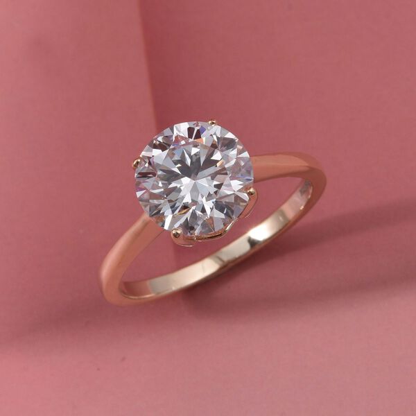 LUXURIANT IGI zertifizierter VS-EF Labor Diamant Ring in 585 Gold - 3 ct. image number 1