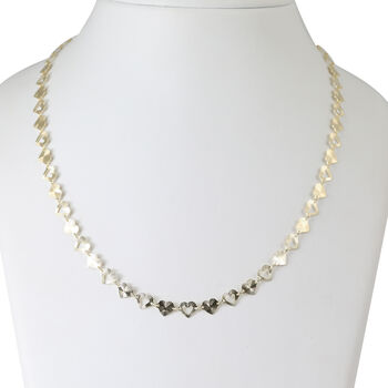 ARTE CUORE 4 925 Silber vergoldet Halskette ca. 45 cm + 5 cm Extender, ca. 6,33g