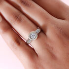 88 Facetten Moissanit Ring 925 Silber platiniert  ca. 0,55 ct image number 2