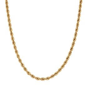 316L Edelstahl IP-Gelbbeschichtung Halskette ca. 50 cm ca. 54,30g