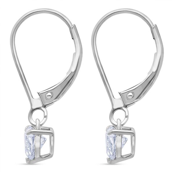 LUXURIANT SGL zertifizierte VS-GH Labor Diamant Ohrringe, 925 Silber rhodiniert - 1 ct. image number 3