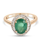 ILIANA AAAA Smaragd und Diamant-Ring, 750 Gelbgold  ca. 1,98 ct image number 0
